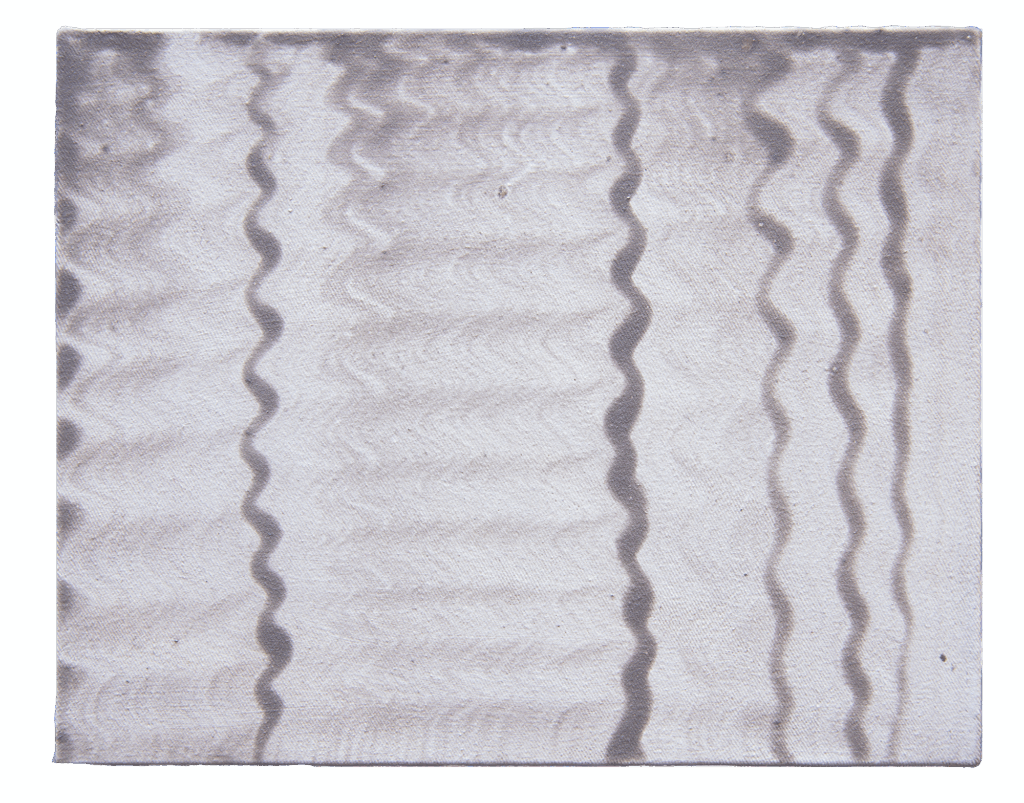 grey small painting, many waves